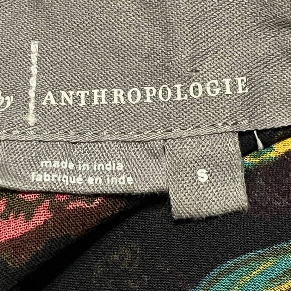 ANTHROPOLOGIE Salzburg Sheer Floral Boho Tunic Blouse Size Small - Picture 8 of 8